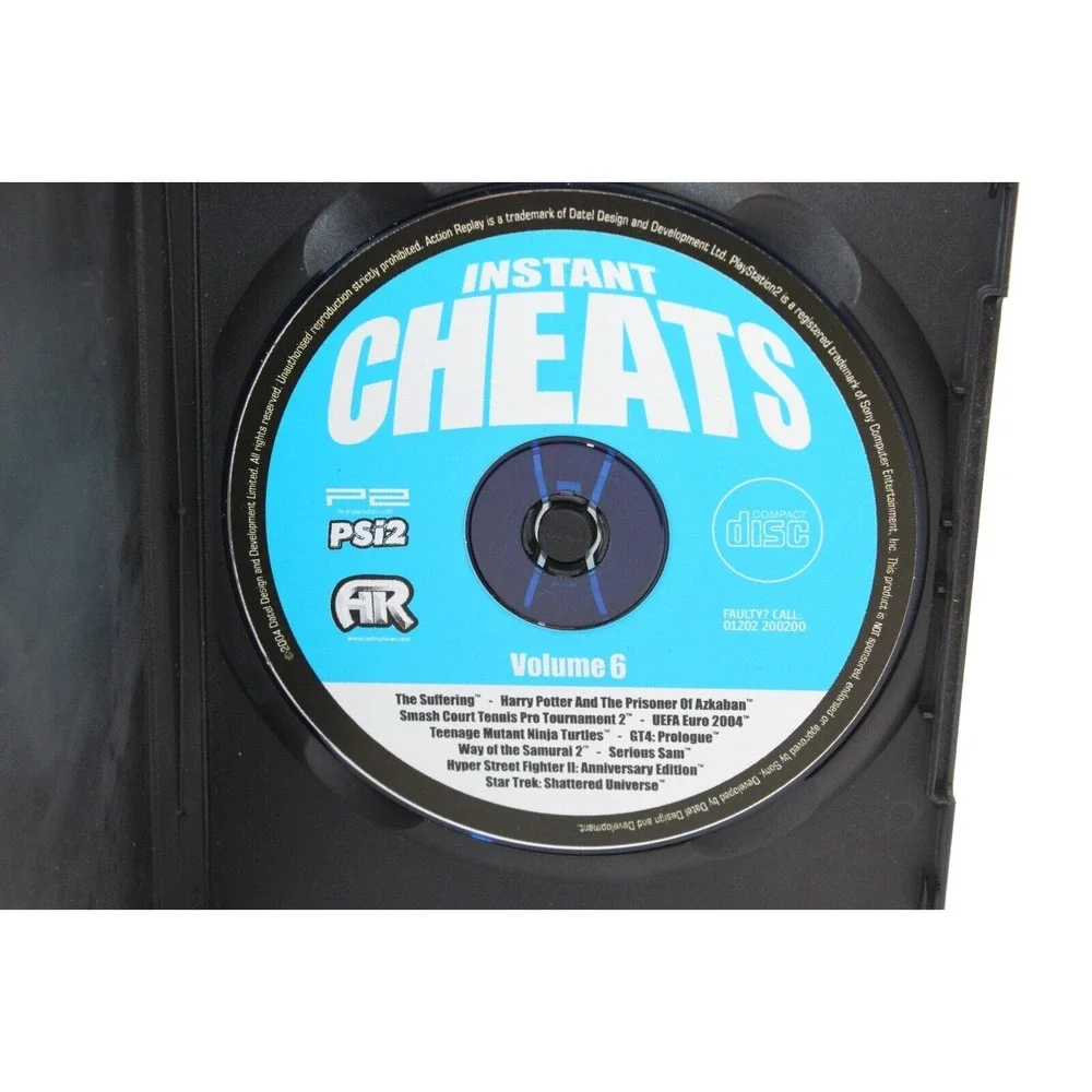 PS2 Action Replay Playable Cheats - Vol 6 PlayStation 2 - 2004 - Case & Disc